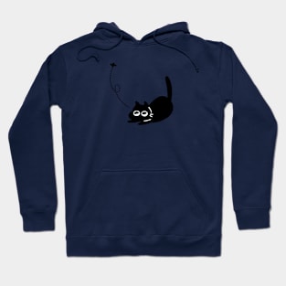 Black cat and fly Hoodie